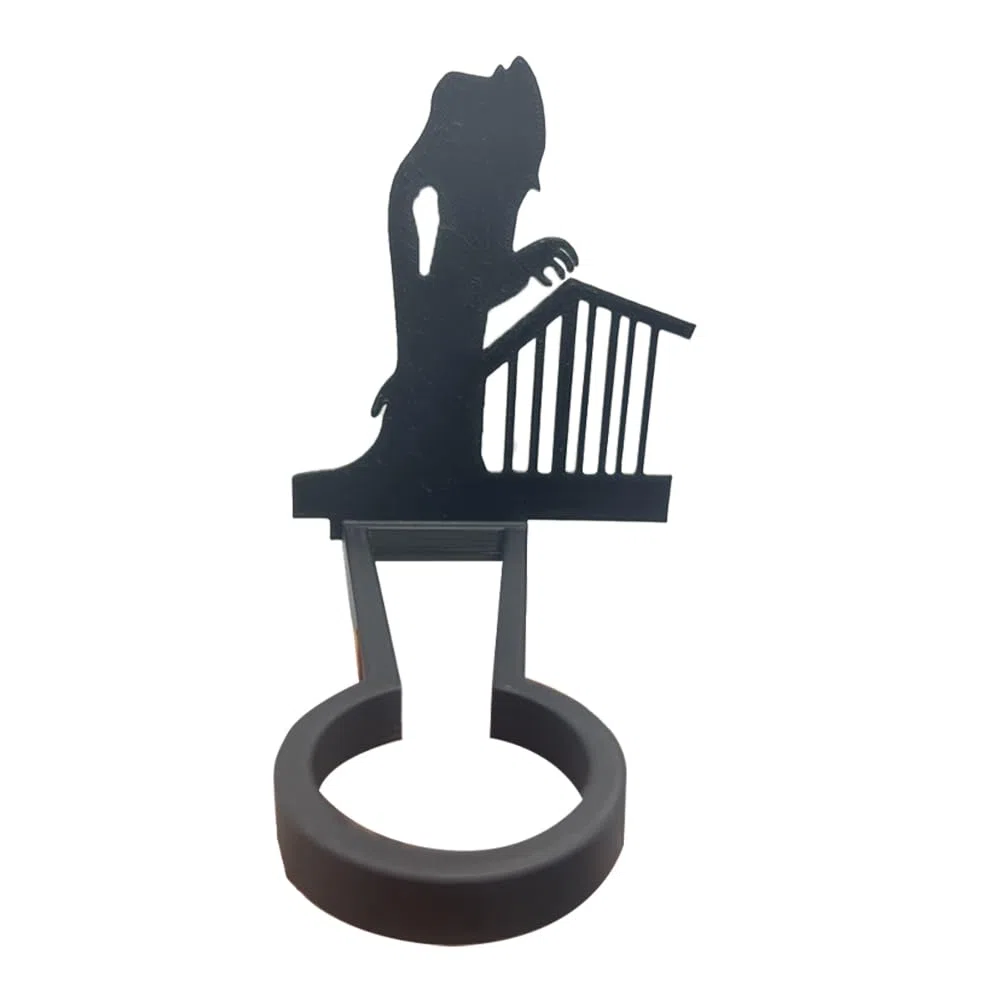 Portacandele Nosferatu Ghost Shadow Caster, Portacandele Tealight Halloween Horror, Candelabri Spettrali in Metallo Decorazioni for la Casa Gotica