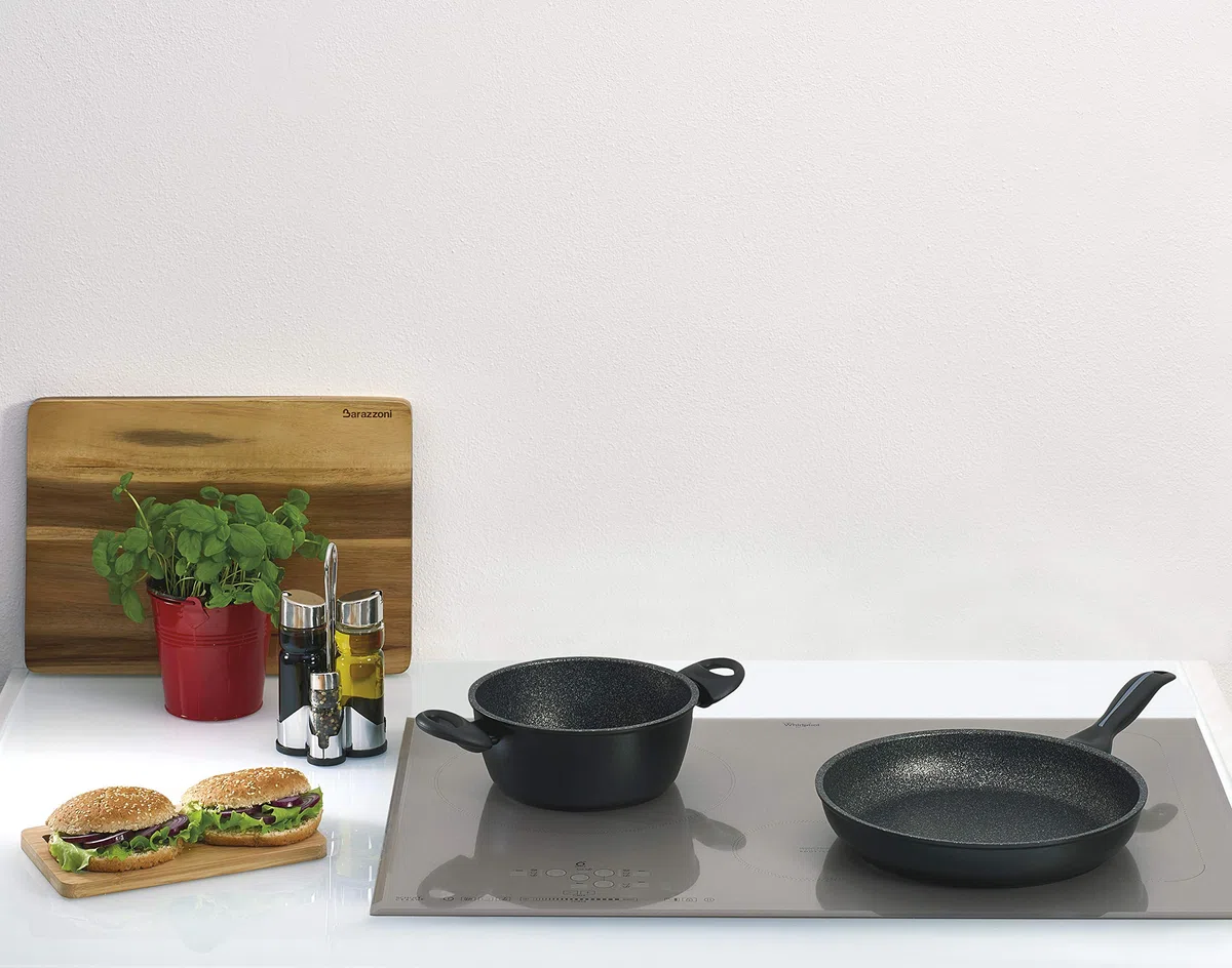 Barazzoni Wok Granitica Extra Induction Diametro 28 Made in Italy Pfoa e Nickel Free