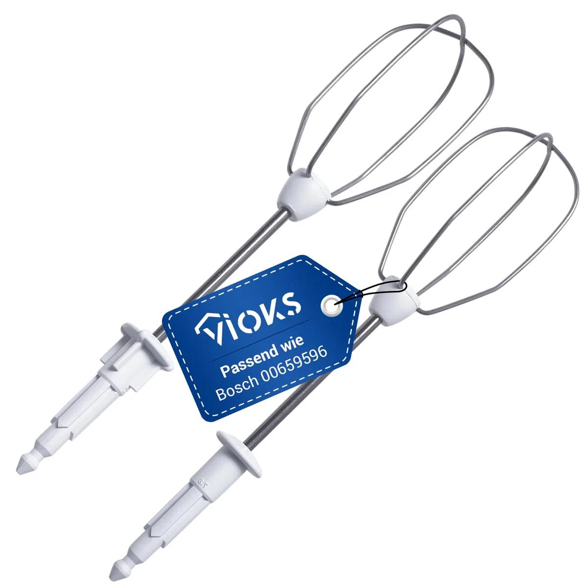 VIOKS Frusta per frusta a destra sinistra di ricambio per Bosch Siеmens 659596 00659596 - frusta per mixer manuale CleverMixx MFQ3010 MFQ3020 MFQ3030 MFQ3030GB myMix MQ95010N MQ95020N