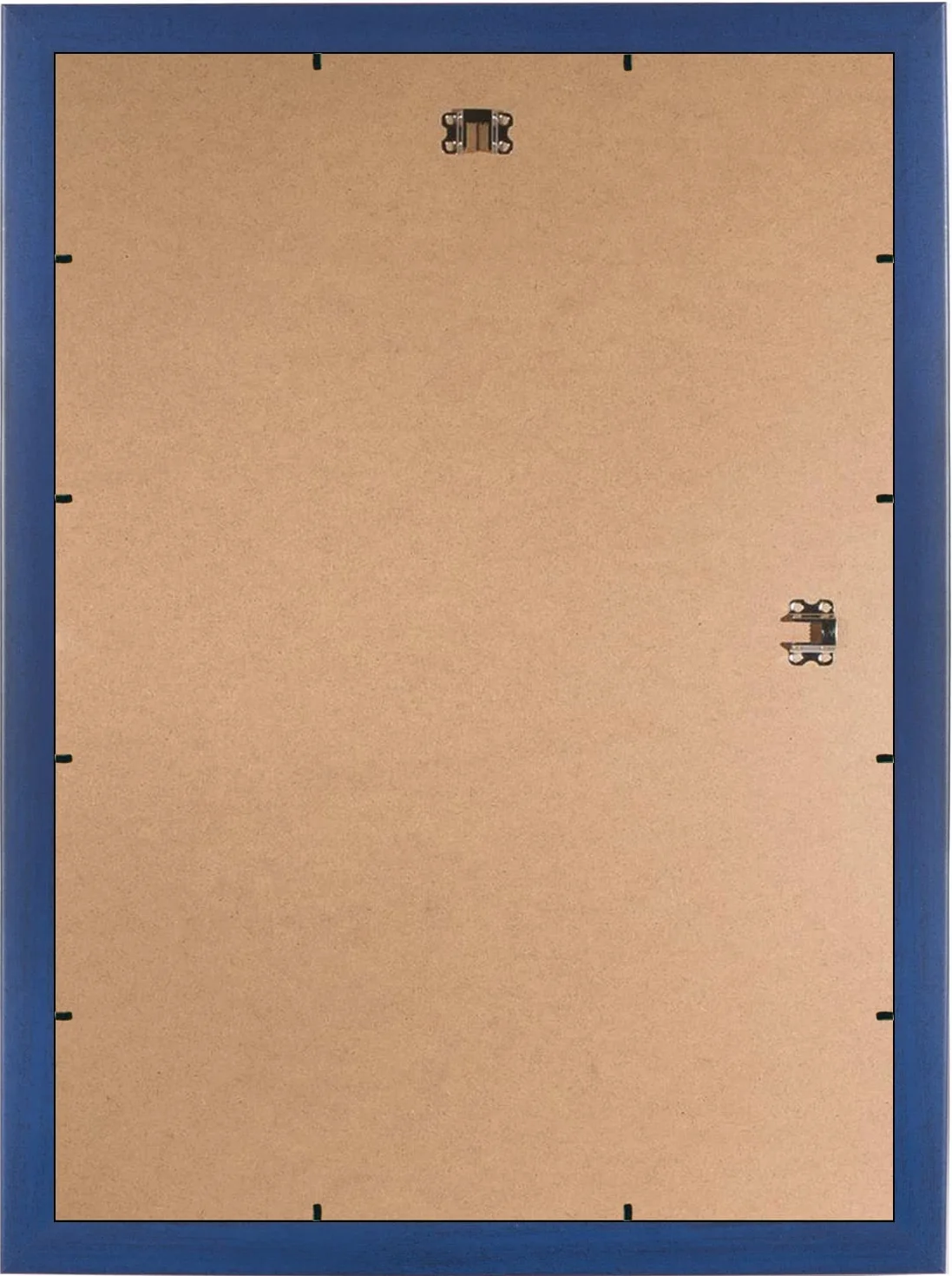 FRAMO35 25x35 Cornice (Blu Scuro) in MDF Fatta a Mano con lastra di Vetro Artificiale antiriflesso a Prova di Rottura e Robusta Parete Posteriore in MDF, Larghezza Cornice: 35 mm