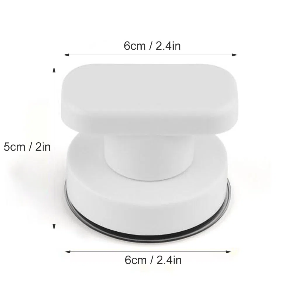 KAFENDA Mini Forte Ventosa Specchio di Vetro Maniglia Della Porta Vasca Da Bagno Doccia Maniglia Cassetto Della Cucina Maniglia Ventosa Porta del Bagno Frigorifero Ventosa non porosa (Bianco)