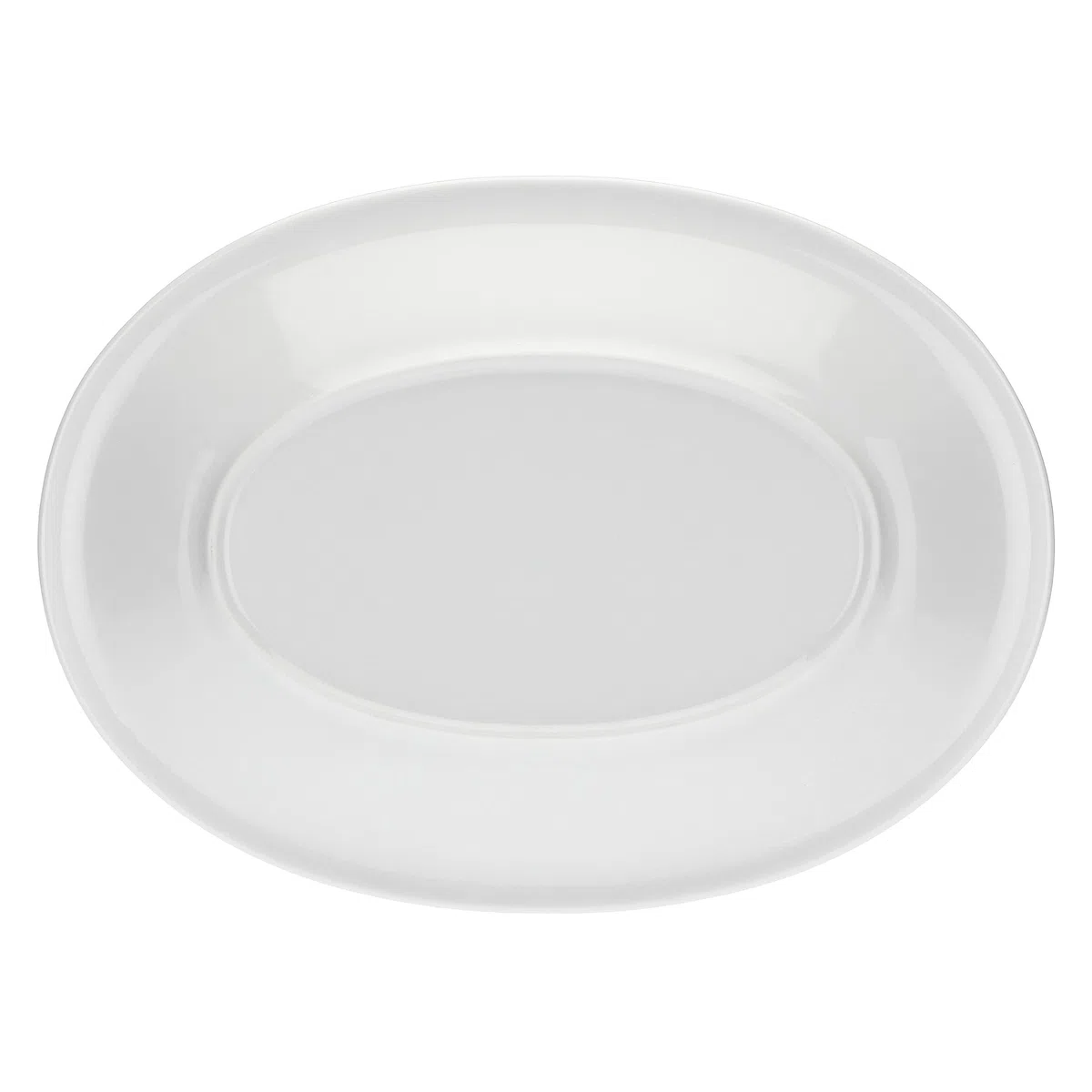 THUN - Piatto Ovale Multiuso con Fiori e Farfalla - Cucina, per La Tavola - Idea Regalo - Linea Country - Porcellana - Ø 38 cm
