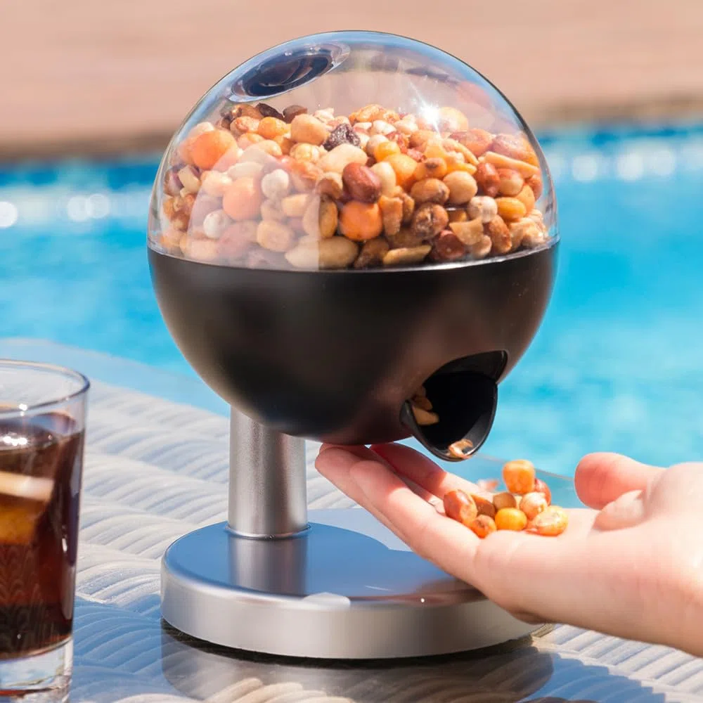 InnovaGoods - Dispenser Automatico per Caramelle e Frutta Secca, Sensore Touch, Design Moderno, Ideale per Feste ed Eventi, Multicolore, 15,5 x 21,5 x 16,0 cm, ABS