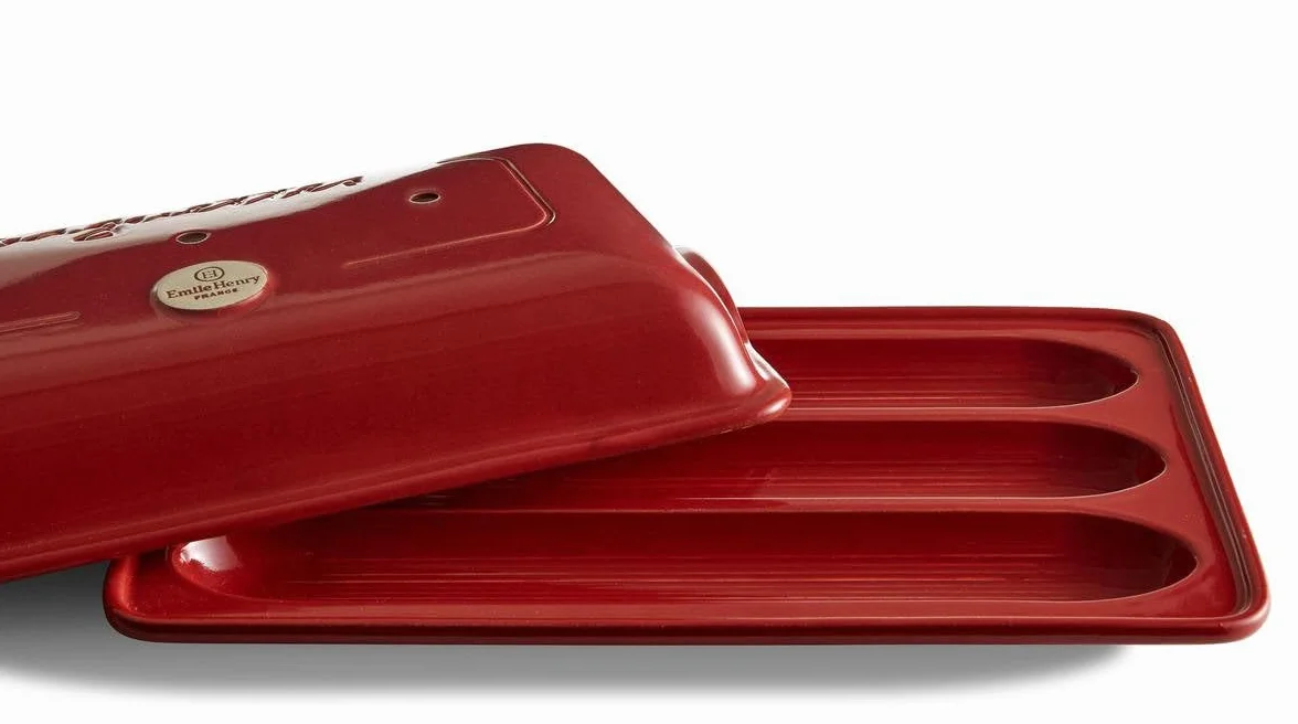Emile Henry EH349506 Baguettes Stampo con Imballaggio Rinforzato, Marsala