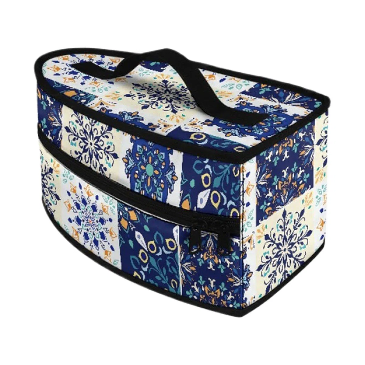 Borsa porta ferro da stiro, pratica e compatta, con manico, per viaggi d'affari, vacanze, Blu E Bianco
