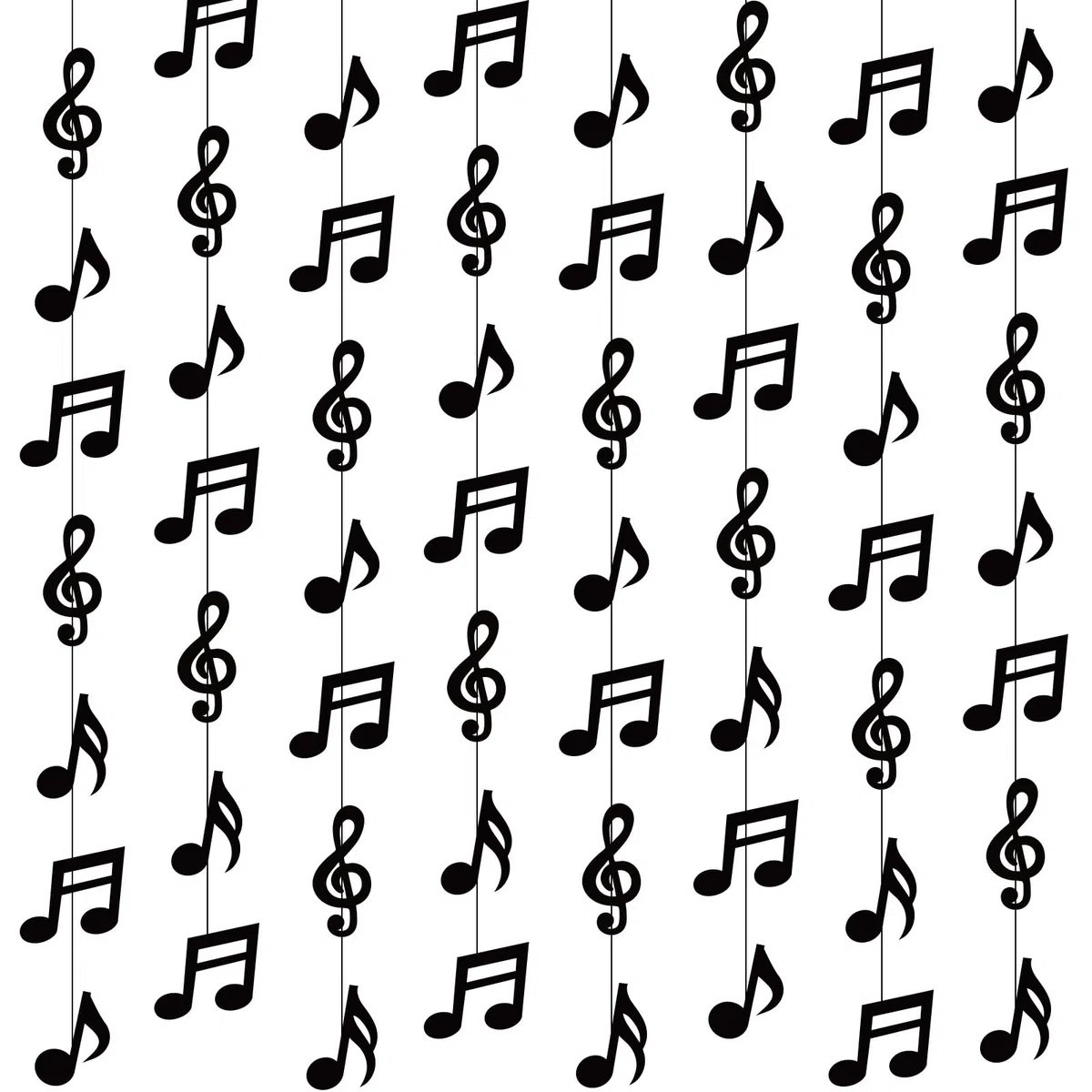 Cindeer 8 Striscioni di Note Musicali Gagliardetti Pendenti con Note Musicali Ghirlande di Carta Retro Rock and Roll Accessori per Feste Musicali Compleanno Anni 50 e 80 Decorazioni del Soffitto