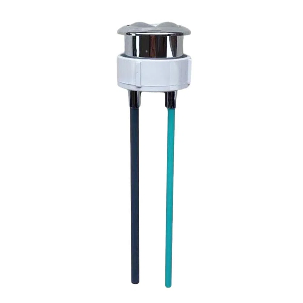 Pulsante di scarico doppio per WC Geberit, asta regolabile in argento (38 mm)