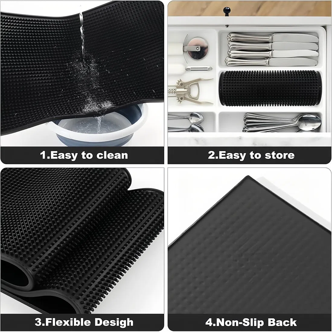 Tappetino Bar, Tappetino Scolapiatti, Antiscivolo Scolapiatti per Bancone Cucina Cocktail da Bar, Adatto per Bar o Angolo Bar per Casa, Utilizzato per Fissare Bicchieri da Vino 40X20cm