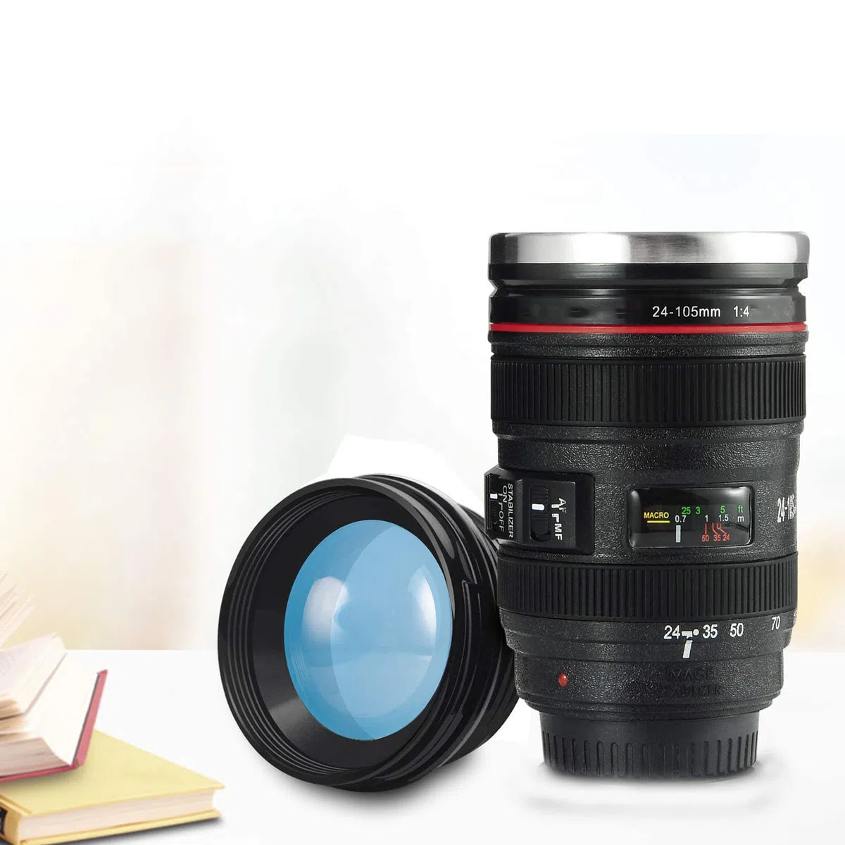 Tazza Viaggio Caffè Obiettivo Camera Lens Tazza Auto Ufficio Acciaio Inox Tumbler Travel Mug Tazze Macchina Fotografica Mug Bpa Free Tumbler Cup