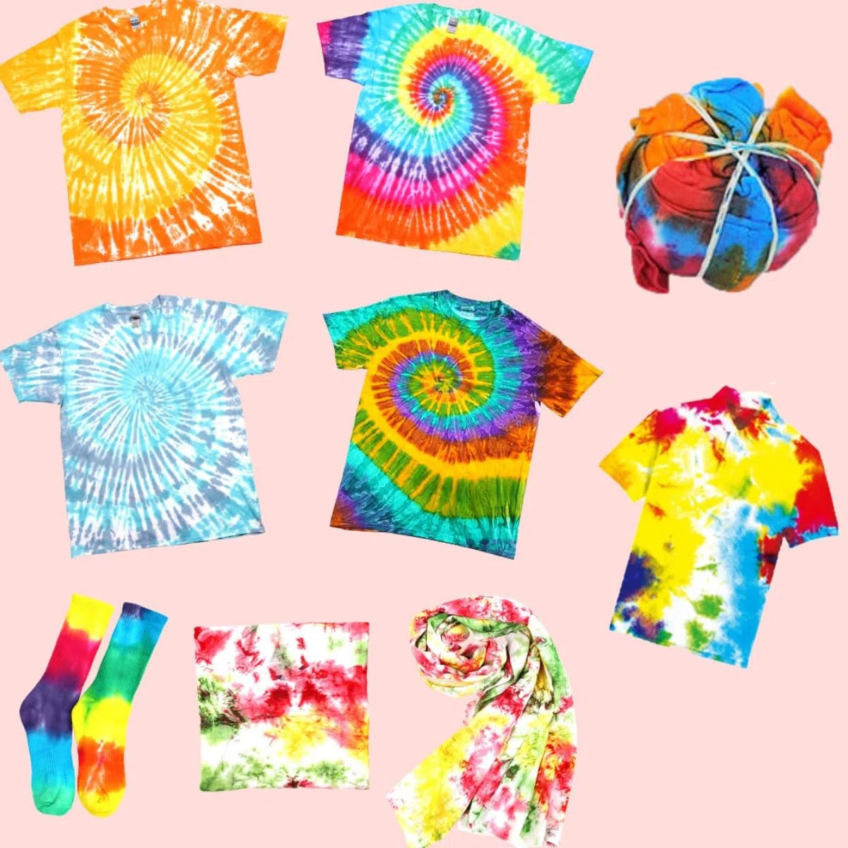 Tie Dye Kit, 12 colori per tessuti batik, set di colori per tessuti fai da te, in tessuto per camicie, magliette con cappuccio, per adulti e bambini, progetti fatti a mano (senza bottiglia)