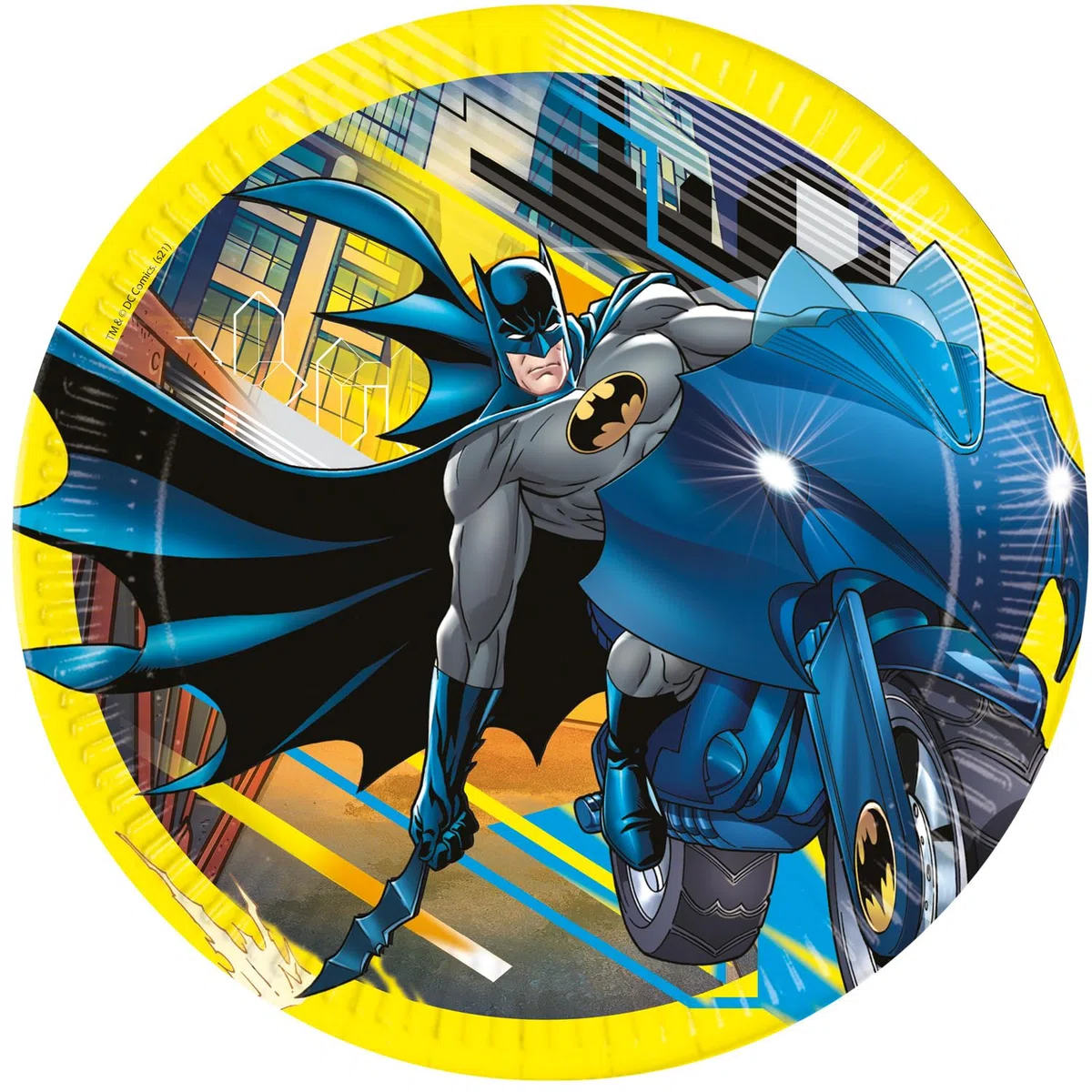 Procos 10137430 - Set per feste S Batman Rogue Rage, set da 52 pezzi, 16 piatti, 16 bicchieri, 20 tovaglioli, stoviglie usa e getta, stoviglie per feste, decorazione da tavolo, Marvel