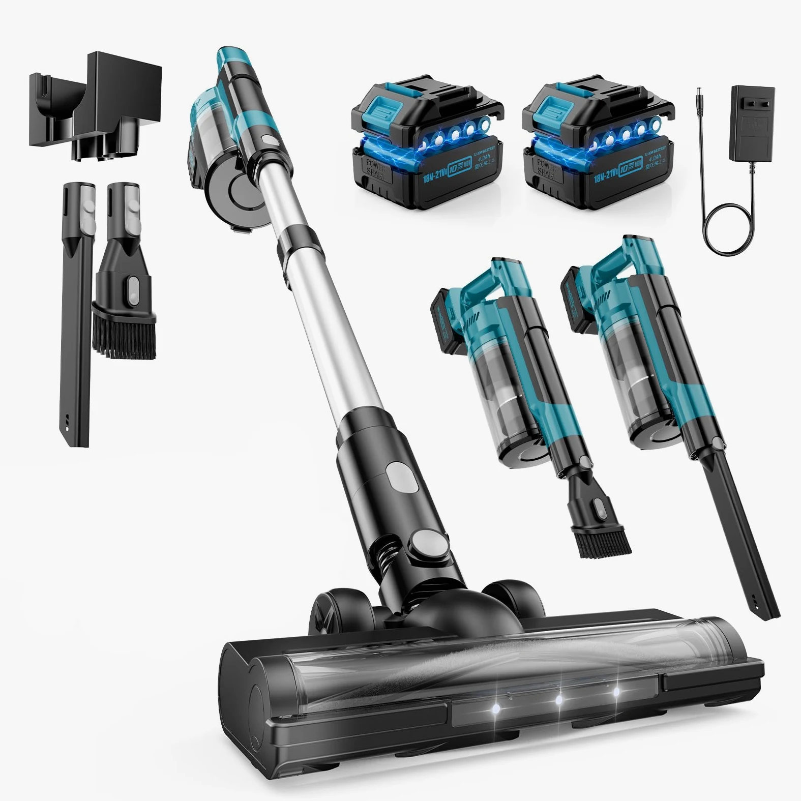 700W/60000Pa Aspirapolvere Senza Fili, Scopa Elettrica senza Filo Potente 70 Min Autonomia, Anti-groviglio/OLED Schermo/2,0L Cup Aspirapolvere Senza Fili Potente, Adatto per Tappeti/Pavimenti/Capelli