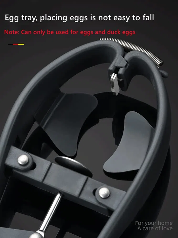 Schiaccia-uova in acciaio inox, separatore automatico per uova crude, apriuova portatile, facile da usare, accessorio creativo da cucina