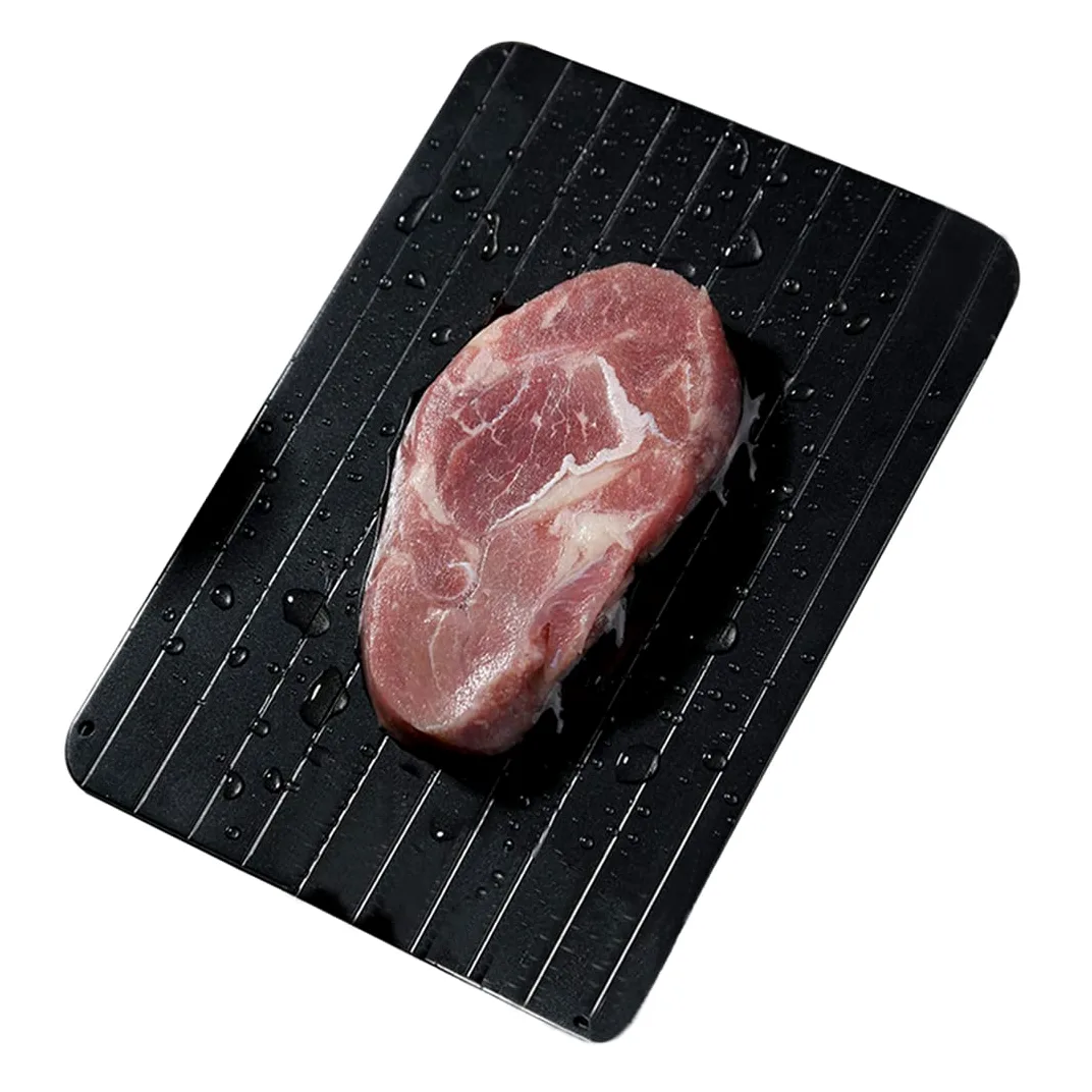 Vassoio di Scongelamento, Piastra di Scongelamento rapido per Carne e Cibo Congelati (29.5 x 21 x 0.2cm)