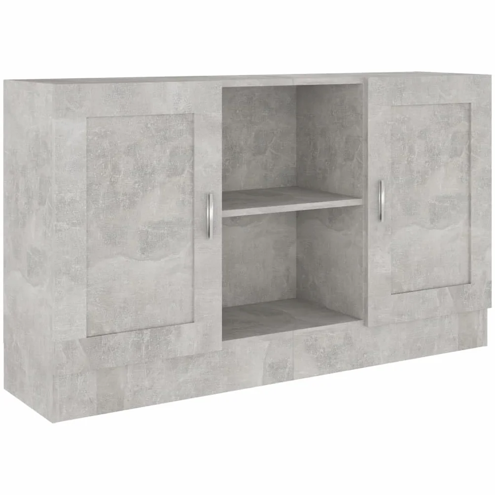 vidaXL Credenza Grigio Cemento 120x30,5x70 cm in Legno Multistrato
