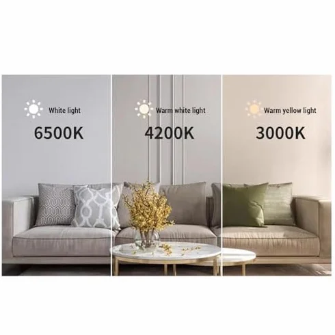 Kit di illuminazione a LED retrofit da 5,3 pollici per luce a filo soffitto, pannello di ricambio per ventilatore da soffitto, 15 W, 3000 K, 4200 K, 6500 K, luce LED