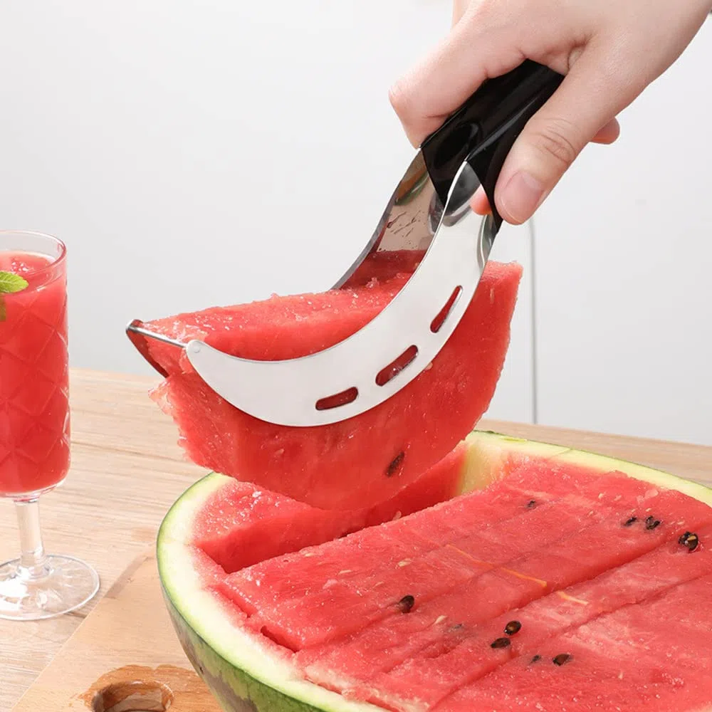 Affetta cocomero Taglia frutta multifunzionale in acciaio inox Gadget da cucina