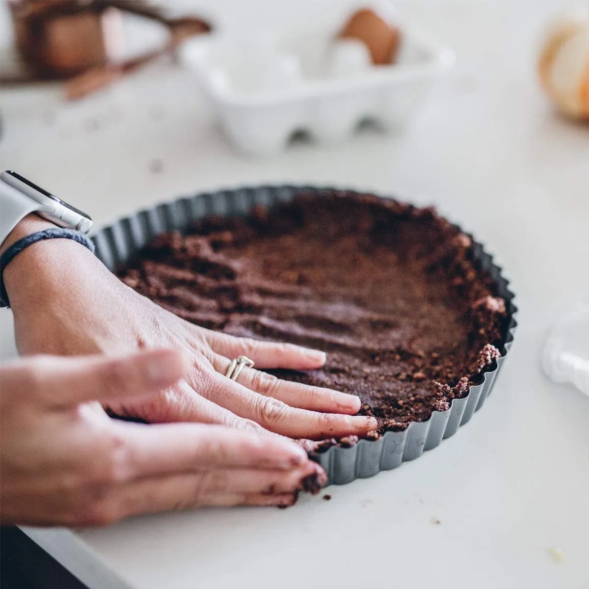 GF - Stampo Antiaderente per Quiche e Torte con Base Rimovibile - Ø 24 cm