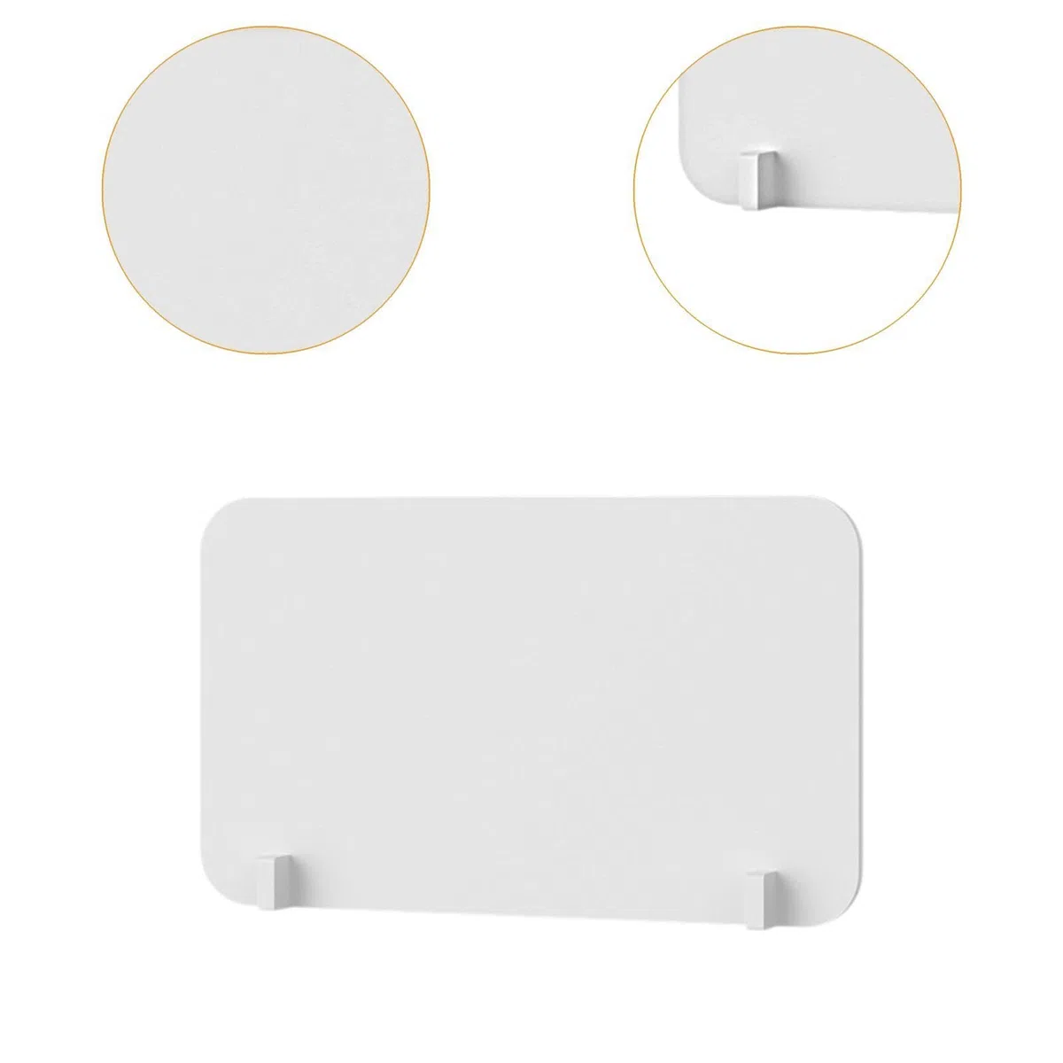 Pannello divisorio per scrivania in PVC, pannello di protezione multifunzionale, facile da installare, barriera protettiva per la distrazione visiva, 30x50 Cm