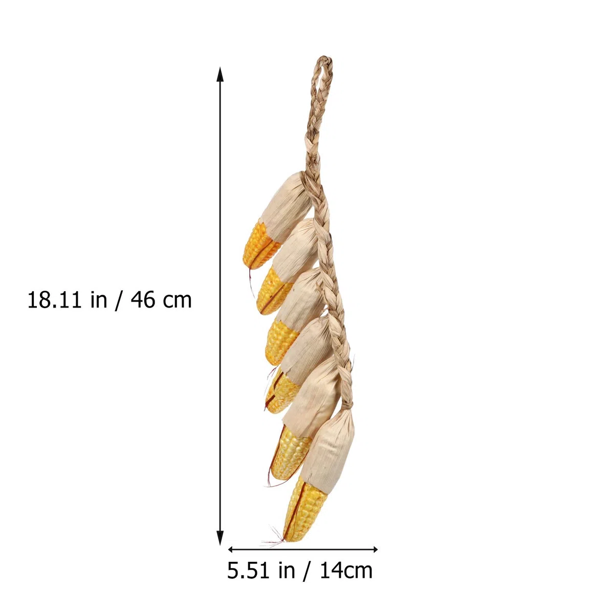 PRETYZOOM Set da 3 Pezzi di Pannocchie di Mais Finto da Appendere, Decorazione Vegetale Sospesa Ecologica e Resistente per Cucina, Giardino e Arredamento Casa