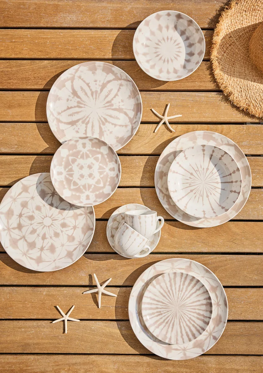 Tognana Mallorca, Servizio piatti 18 pezzi per 6 persone, porcellana, beige