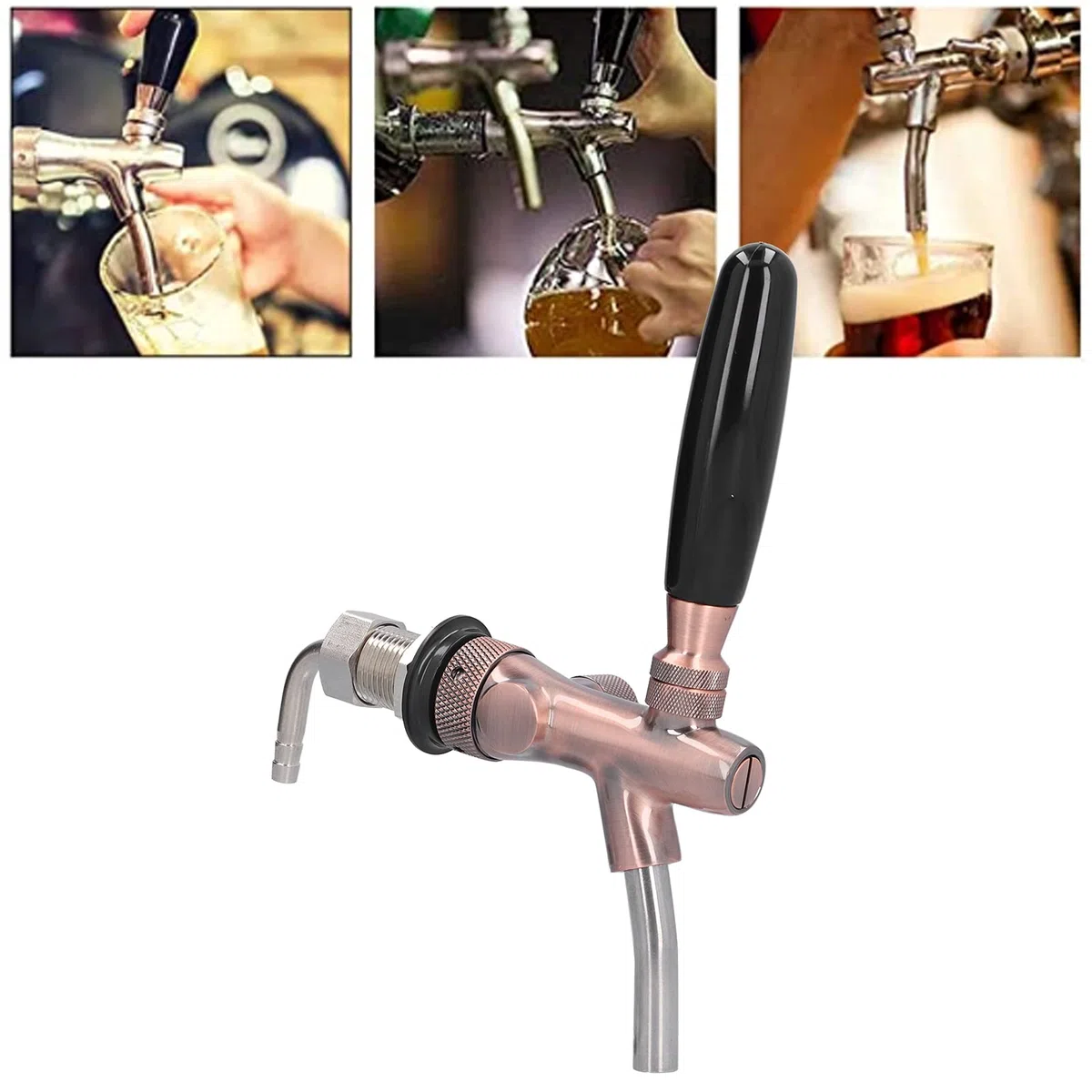 Rubinetto per Birra Rubinetto Regolabile in Bronzo per Bevande, Rubinetto per Birra