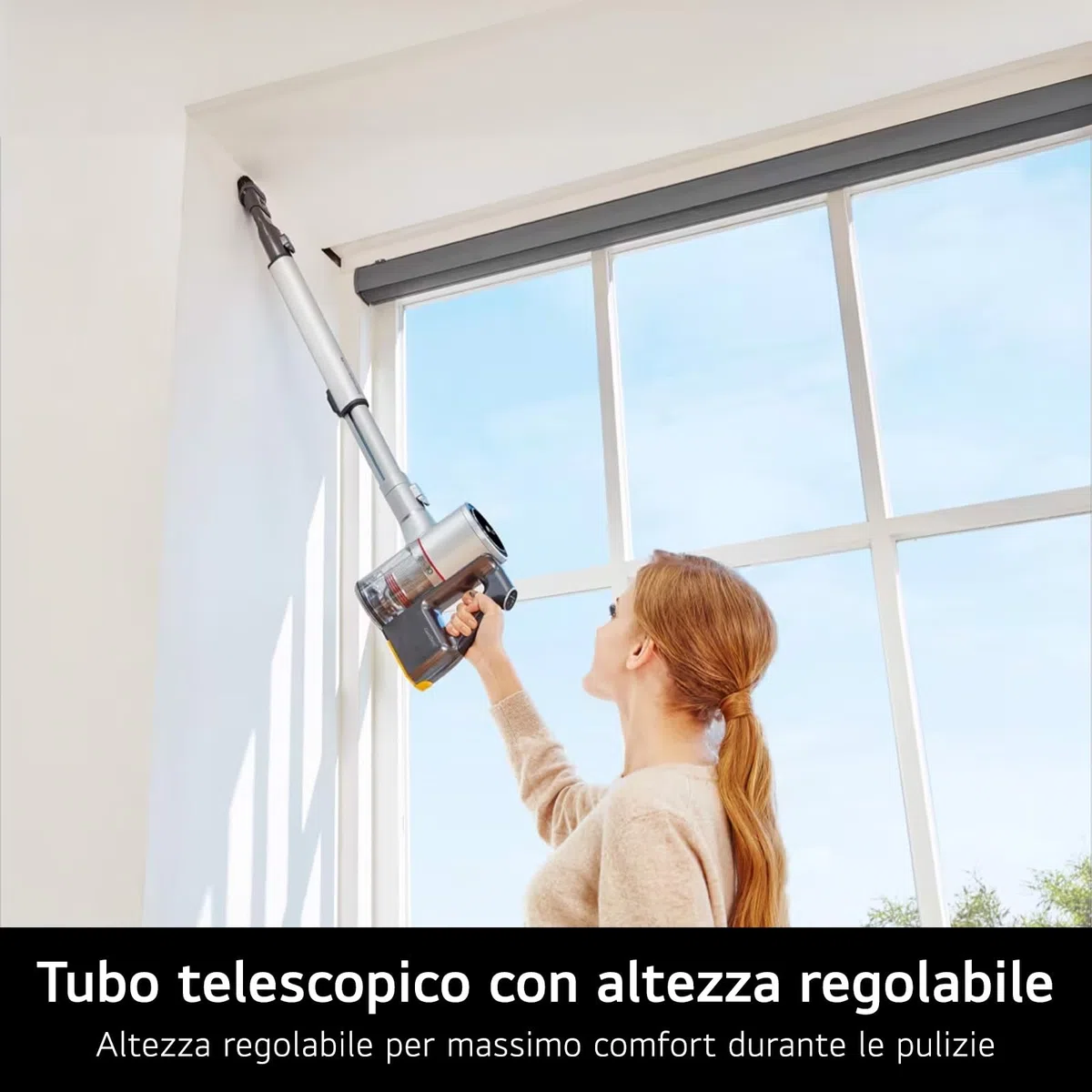 LG CordZero A9K Lite1C, Aspirapolvere senza Fili, Sistema Kompressor, 220W, Autonomia 60 min, Maxi Spazzola Parquet con LED Rivela Polvere, Wi-Fi, 2 Accessori, Filtro 5 Strati, Calming Beige