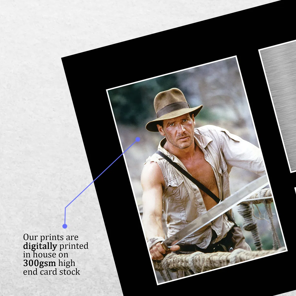 HWC Trading A4 Harrison Ford Indiana Jones Regali Stampati Autografo Firmato Immagine Per Gli Appassionati Di Memorabilia Di Film - A4 Incorniciato
