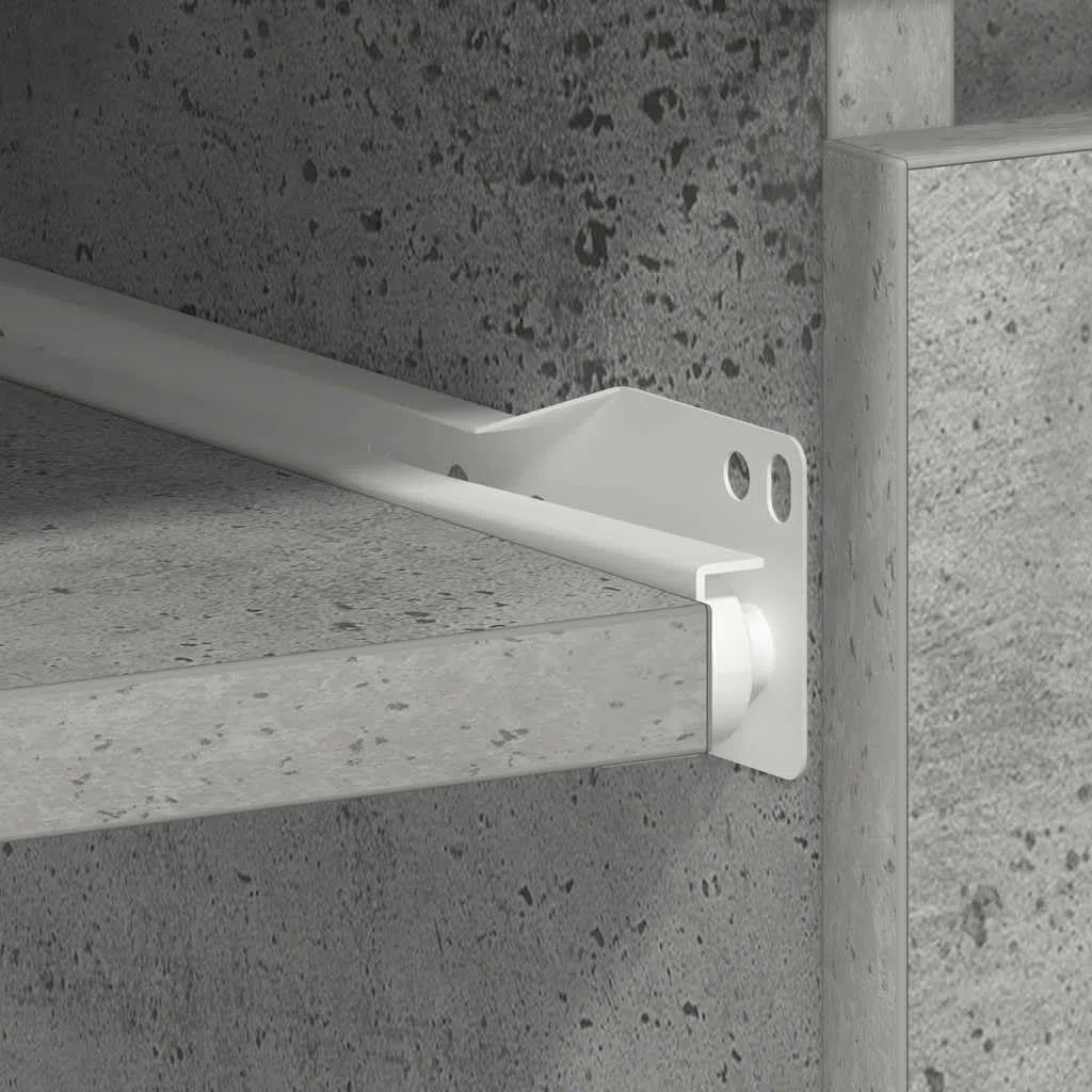 vidaXL Scrivania Grigio Cemento 90x45x76 cm in Truciolato