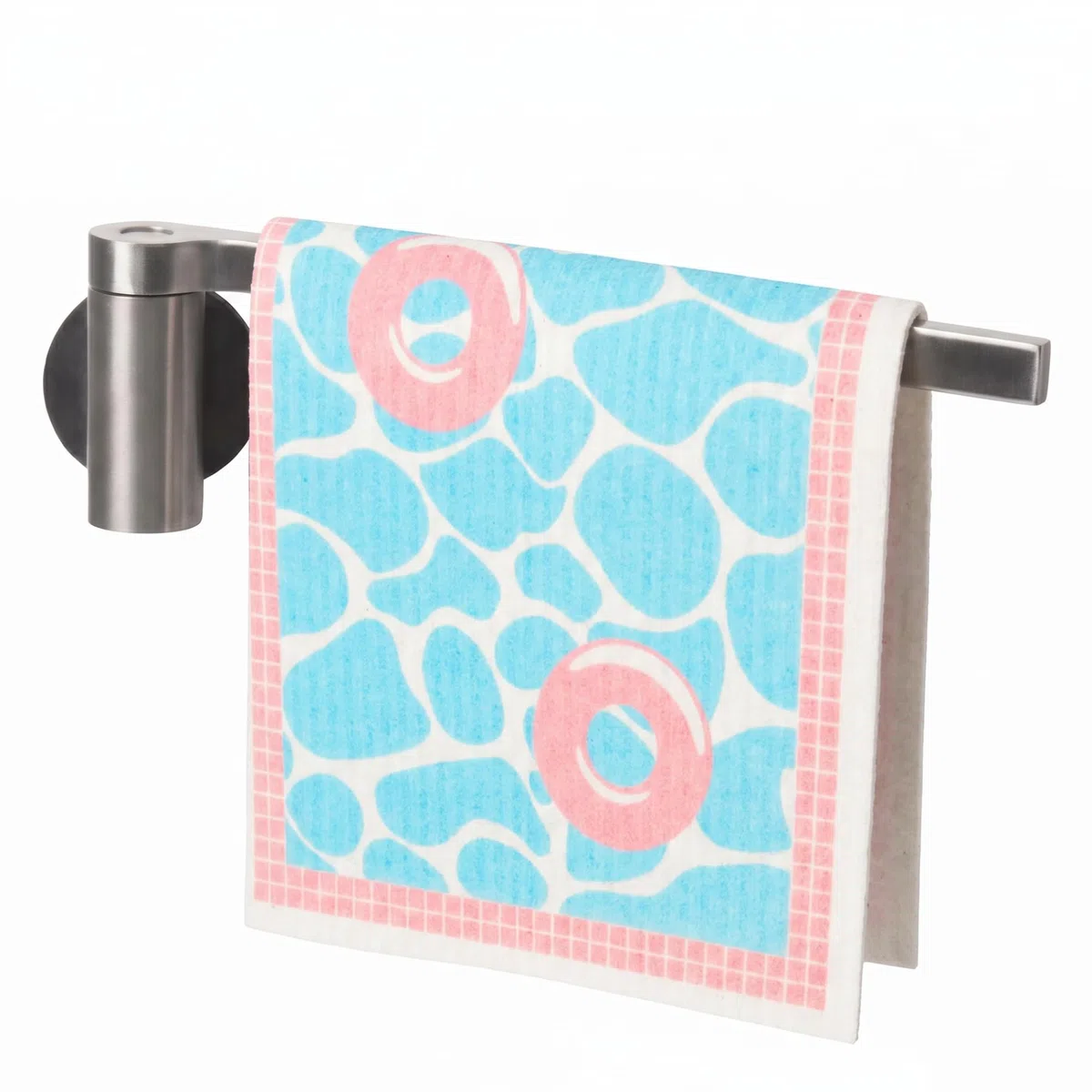 Porta strofinacci magnetico per lavello della cucina - Magnete potente - Organizer per lavello della cucina - Porta strofinacci magnetico da cucina (acciaio)