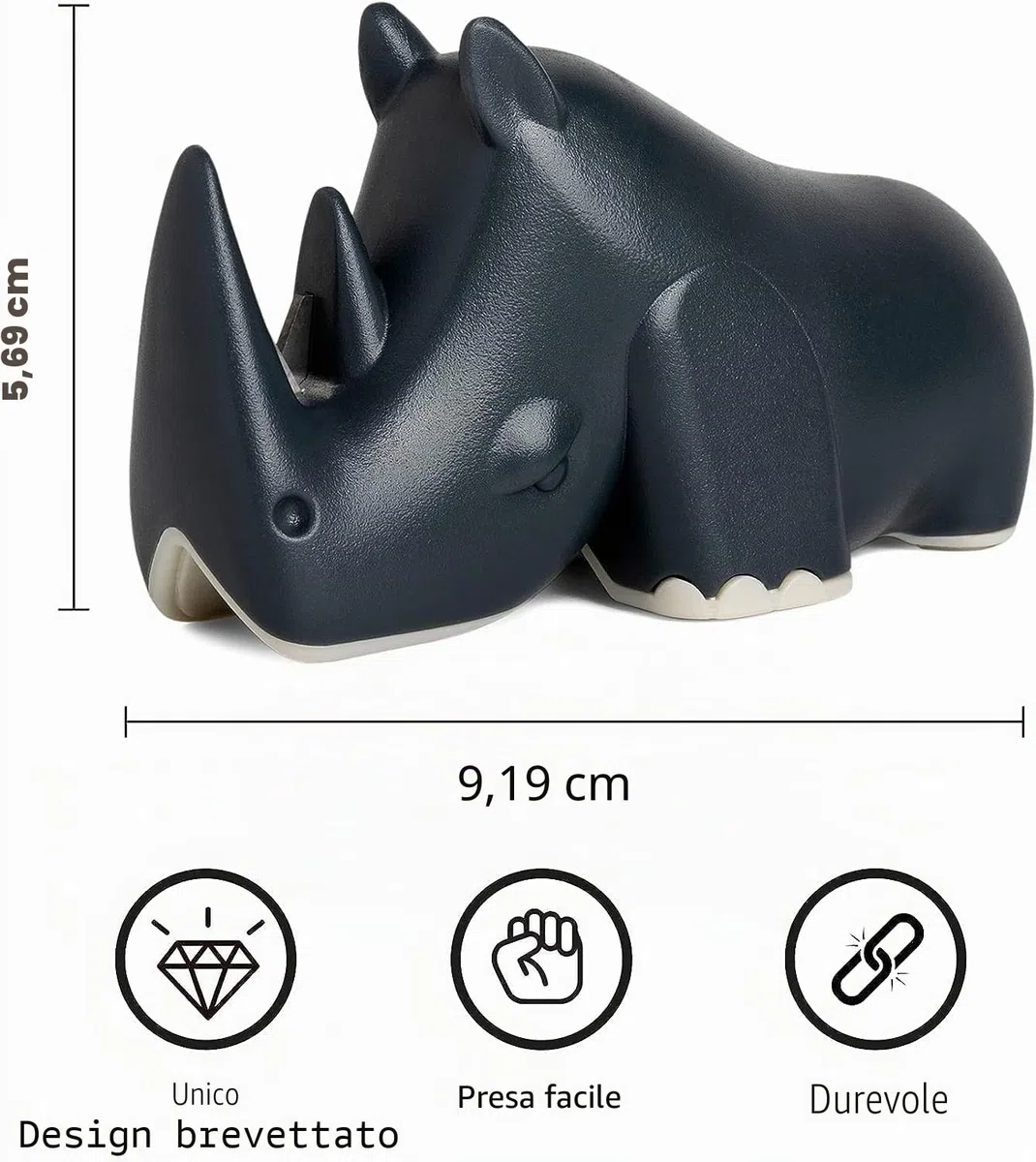 OTOTO Affilacoltelli a lama - Mantieni i coltelli più affilati con il miglior affilacoltelli - Fun Kitchen Gadgets senza BPA e lavabile in lavastoviglie - Dimensioni: 9,2 x 4,3 x 5,3 cm