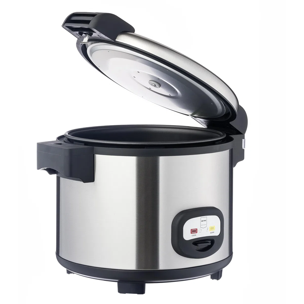 Metro Professional Cuociriso GRC1950, acciaio inox, 12 litri, 1950 W, funzione scaldavivande rivestimento antiaderente, 30 porzioni in 45 minuti, argento