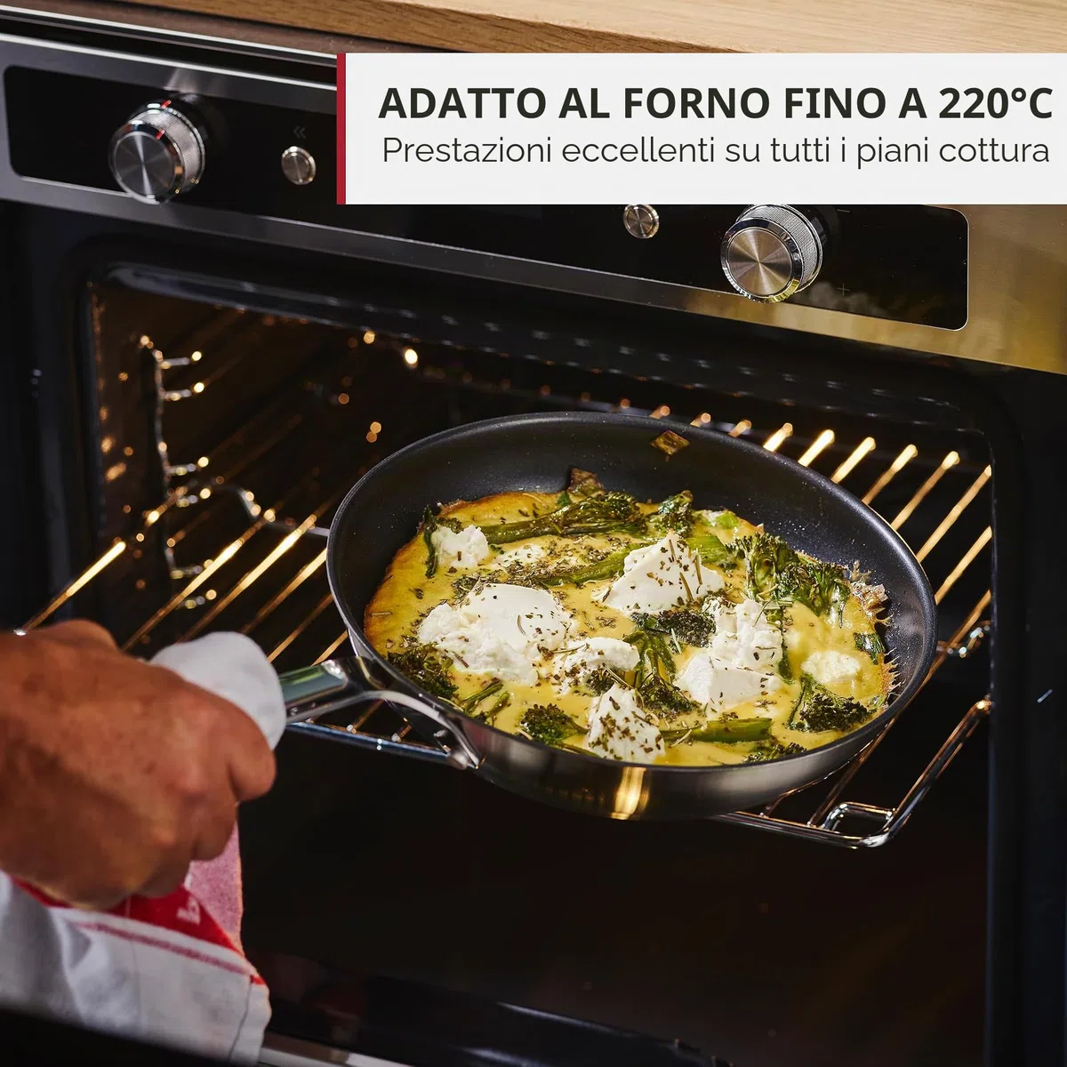 KitchenAid Stainless Steel Set di Pentole Antiaderenti in Acciaio Inox con Coperchio, Adatte a Tutti i Tipi di Fornelli, Induzione, Forno e Lavastoviglie, 20/24 cm + Pentolino 16 cm/1,5 L, 5 pezzi