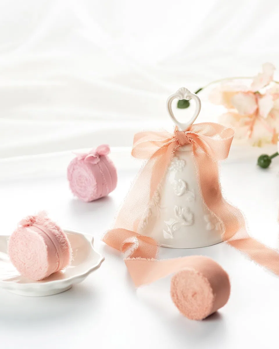 MORSUNBELA 3 Rotoli Nastro Chiffon Regalo Decorazioni Nastro Largo per Natale Compleanno Matrimoni San Valentino Confezioni Regalo 2,5 cm x 6,4 m Blu