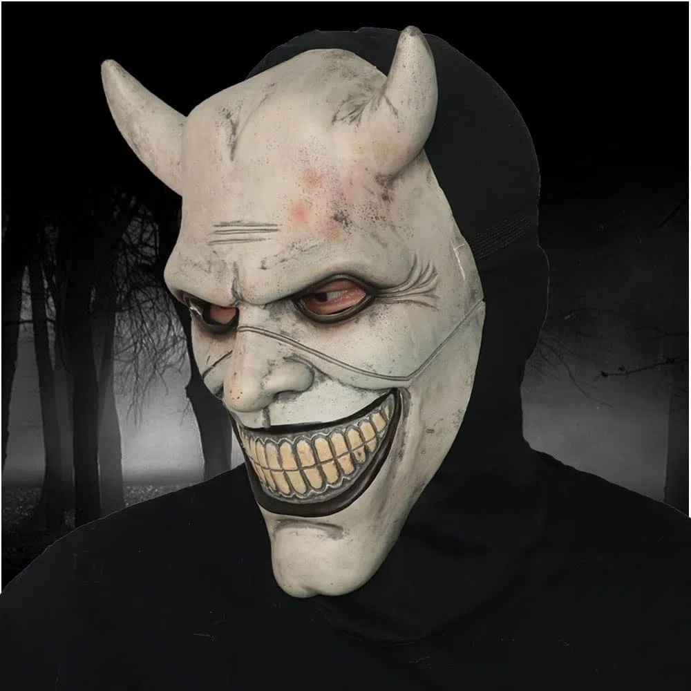 Le Mask Cosplay Graber Le Maschera per telefono Nero Film horror Halloween Maschera Spaventosa Maschera per Costume da Uomo