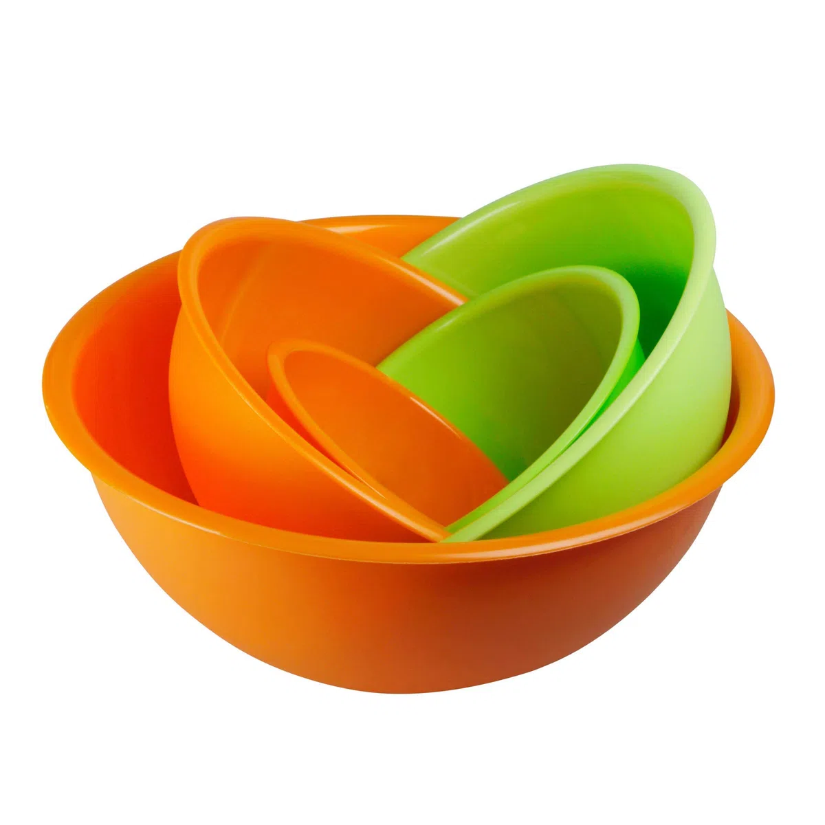 I.P.P.A. Set 5 insalatiere in polipropilene. Terrine 100% made in Italy. Perfette in cucina e in campeggio. 5 diametri: 14-18 - 23-26 - 30 cm