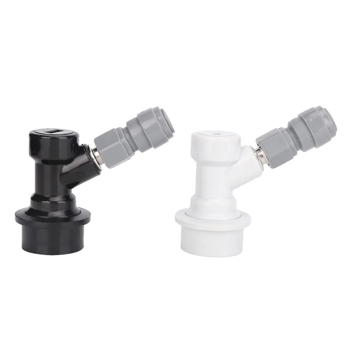 Connettore per Fusti con Bloccaggio a Sfera per Fusti Cornelius, Connettore a Innesto Rapido FFL da 8 Mm 1/4 Pollici, Tappi per Gas e Liquidi, per Uso Alimentare