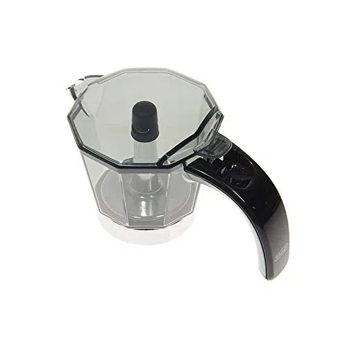 Easyricambi Caraffa Macchina da caffè DE LONGHI Alicia EMKM4.B 0132037005 Manico e Tappo