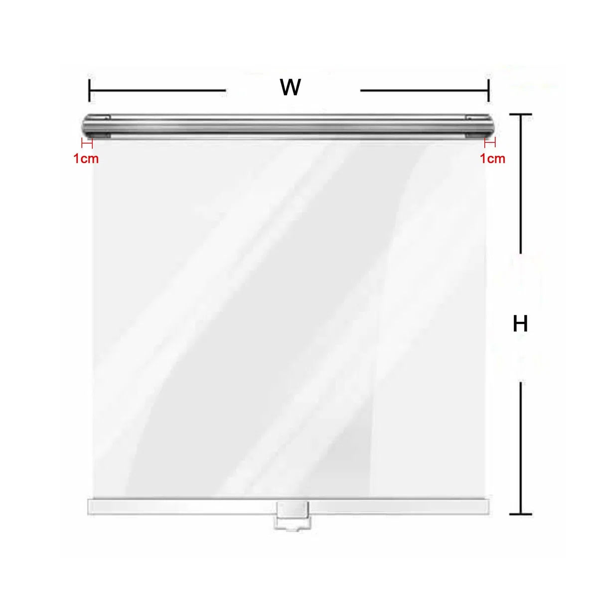 Tenda A Rullo in Plastica Trasparente - Copertura per Alimenti,Tenda Avvolgibile per Congelatore Vetrina Armadio Frigorifero Supermercato,Multi-Taglie Personalizzabile (W120xH150cm)