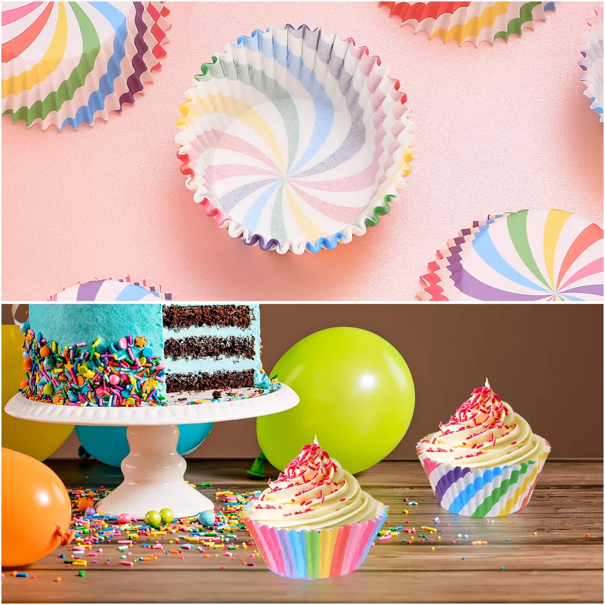 600 Pirottini di Carta per Cupcake, Muffin e Pasticcini - Coppette da Forno per Torta, Cioccolatini, Dessert - Ideali per Compleanni e Feste