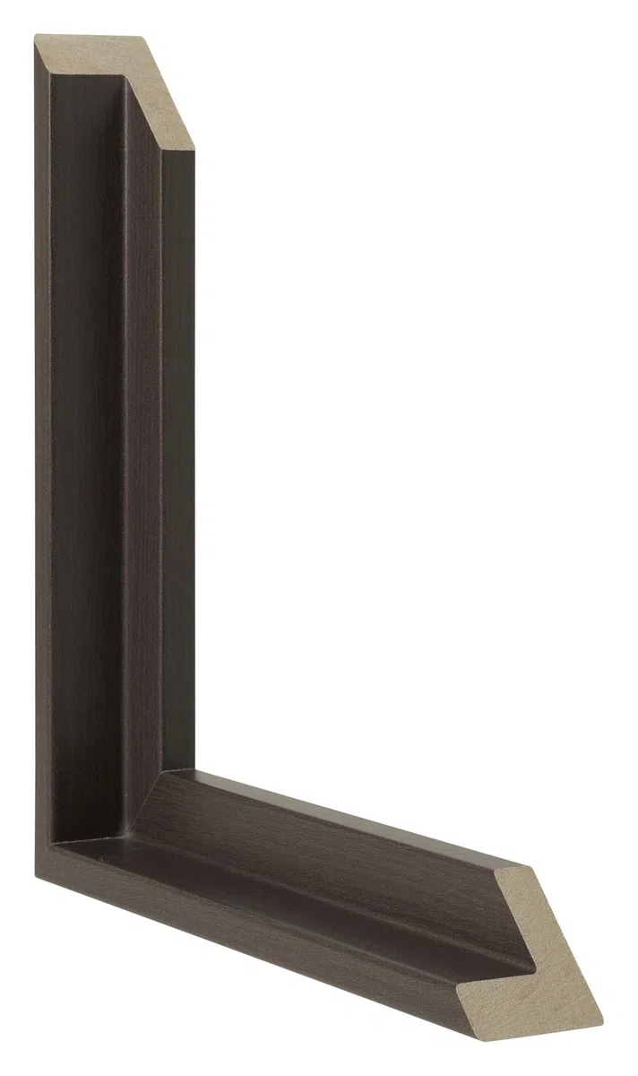 Cornice a cassetta per tela - Quercia Scura - Compatibile con telaio - MDF - Lausanne