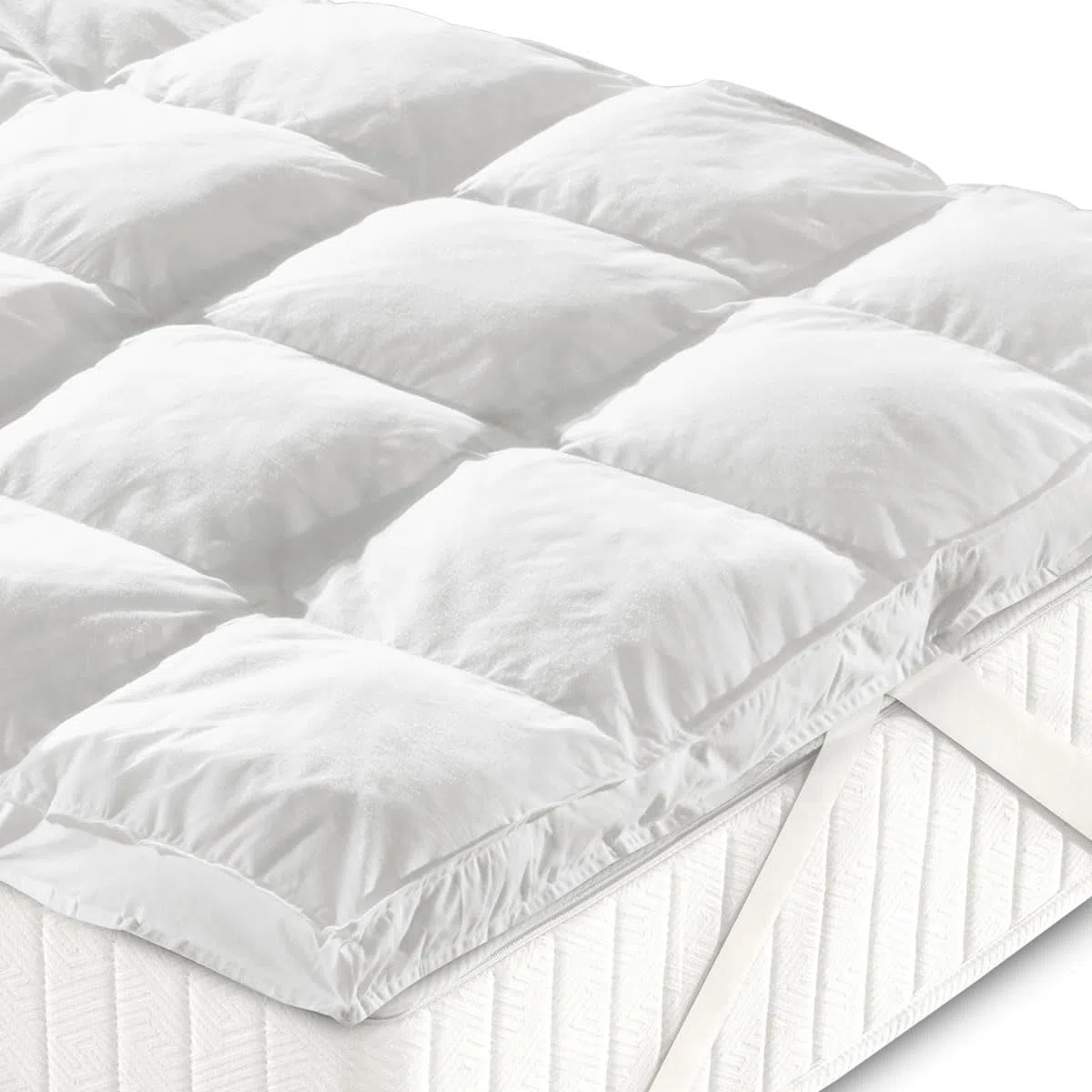 CASATEX | Topper Bed in Microsfere 5 cm – Coprimaterasso Trapuntato e Soffice, 100% Anallergico e Traspirante, corregge i difetti del materasso | Matrimoniale 170x200x5 cm