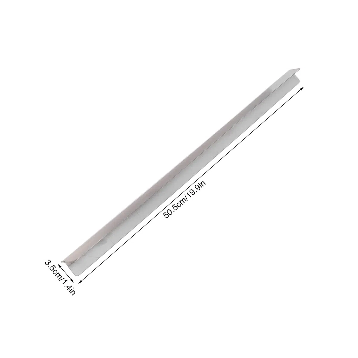 2PCS Gap Filler per Fornello e Bancone, Fornello da Coprigap Cover in Acciaio Inox Gap Cover, Gap Cover tra Fornello e Bancone per Forniture da