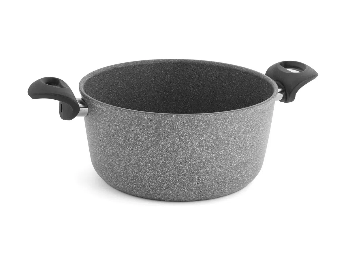 Ballarini Casseruola 2 Maniglie Cortina Granitium Induzione, 24 cm