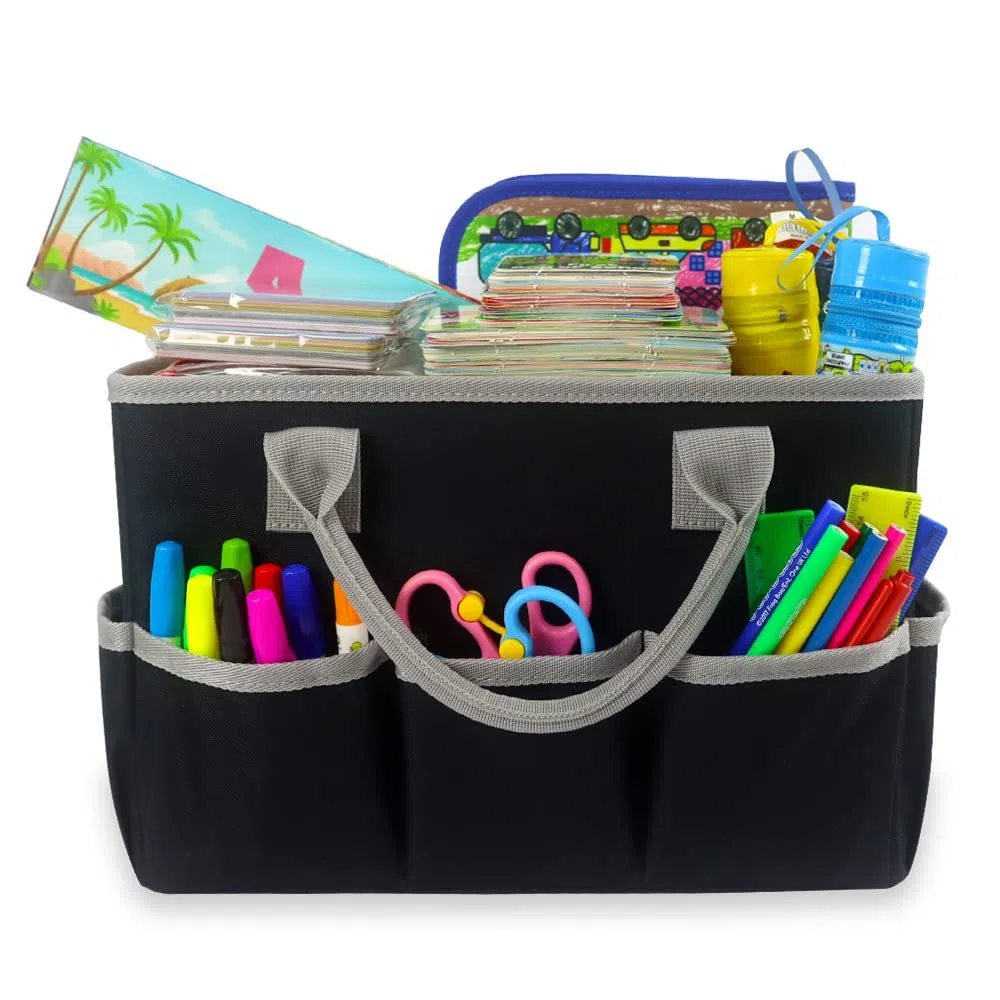Forniture artigianali Tote Bag Storage Caddy Organizzatore Per Artista Scuola Asilo Insegnante Cancelleria Forniture Artistiche Custodia per il Disegno Libro Notebook Pennelli