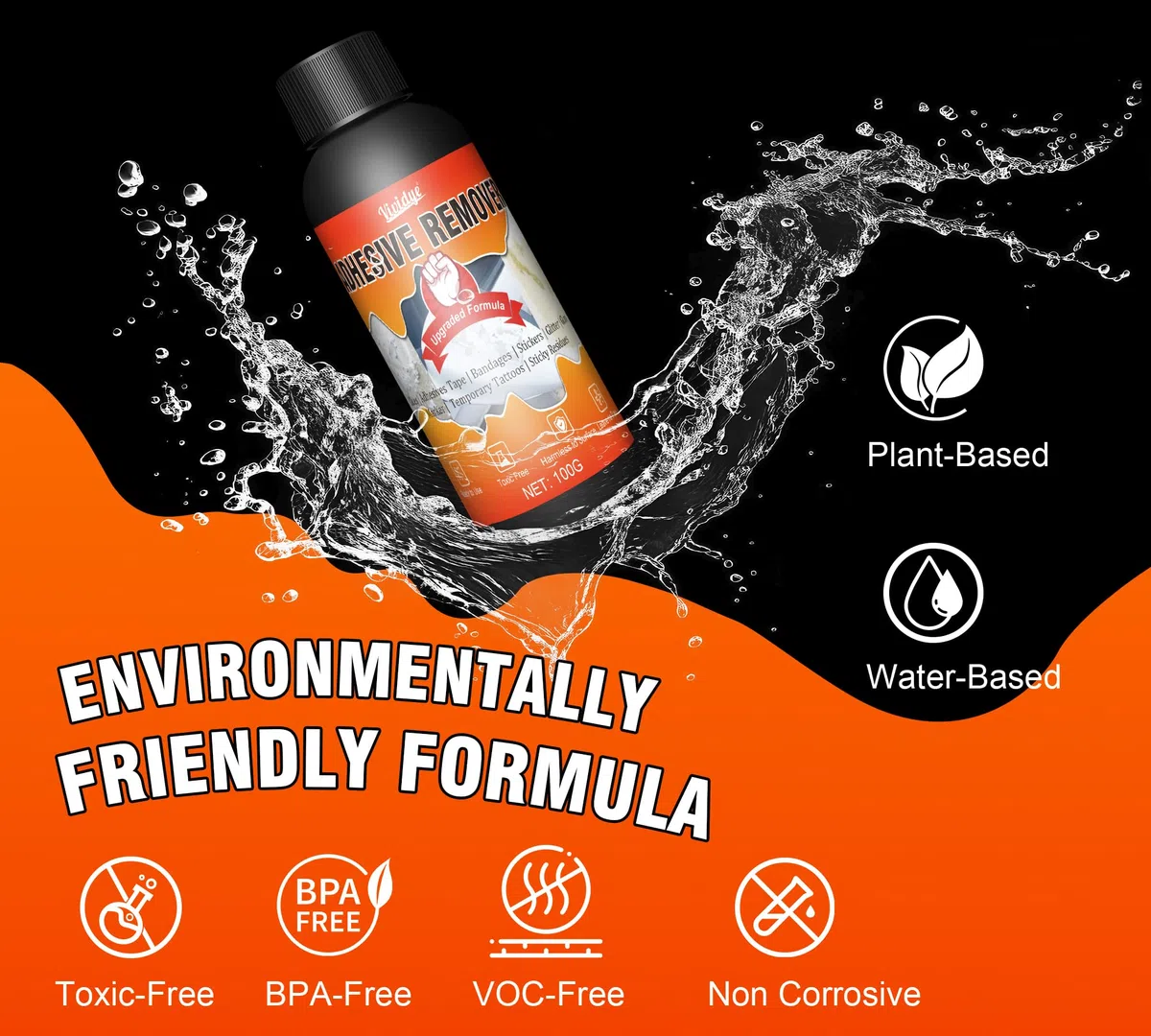 Rimozione Adesiva, 200ml Spray Professionale per Rimuovi Colla Adesivi con Raschietto e Lame di Rasoio, Solvente per Supercolla Sicuro su Più Superfici, Rimuove Rapidamente Etichette e Residui Colla