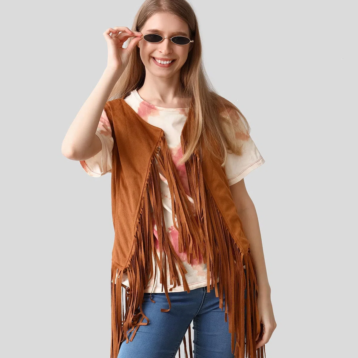 sourcing map Nastro con frange in pelle PU, larghezza 15 cm, doppio lato, per fai da te, artigianato, cucito, abbigliamento, borse, abbellimento, decorazione, rosso