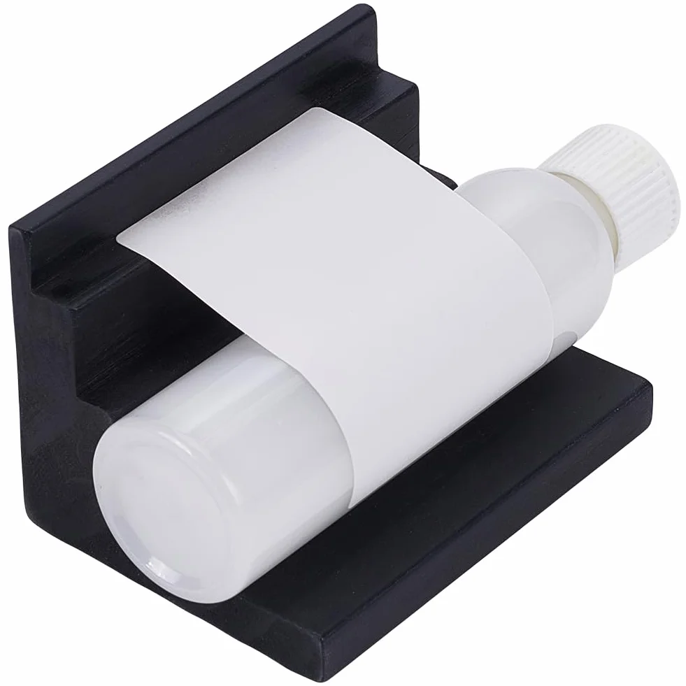 FINGERINSPIRE Etichettatrice per bottiglie 101x70x75mm Bottiglie nere Etichettatrici per bottiglie in legno di pino Etichettatrice per bottiglie in legno Strumenti maghi Etichette Adesivi Strumento