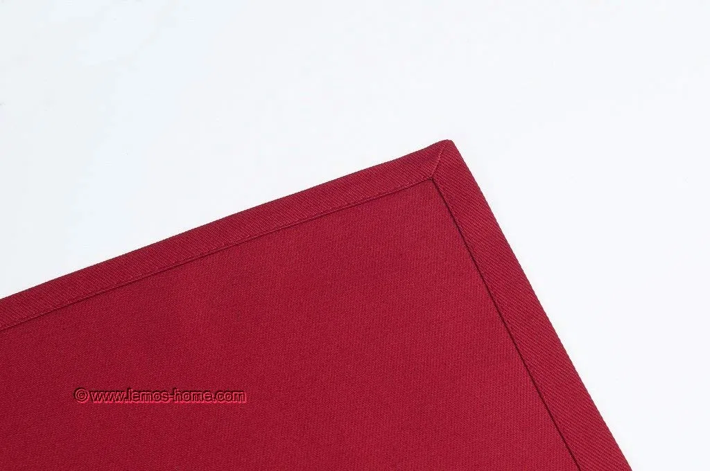 Lemos Home - Set di tovagliette da tavola, 4 pezzi, circa 46 x 36 cm in cotone (rosso vinaccia)