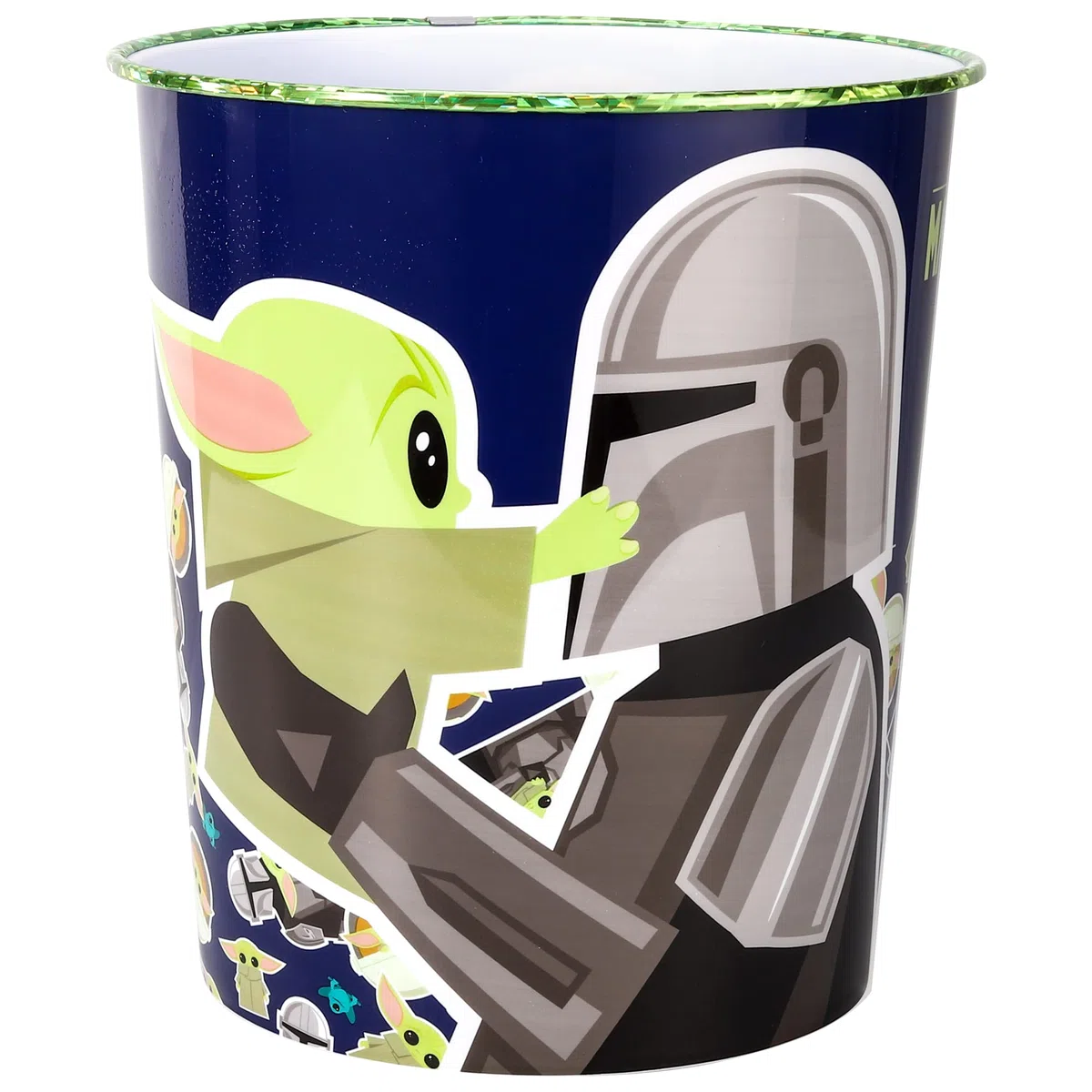 Star Wars Mandalorian - Cestino per rifiuti per bambini, per camera da letto, studio, scrivania, pattumiera
